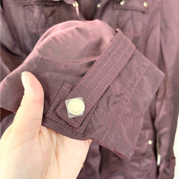 White House Black Market purple gold button jacket size 6 - Picture 2 of 5